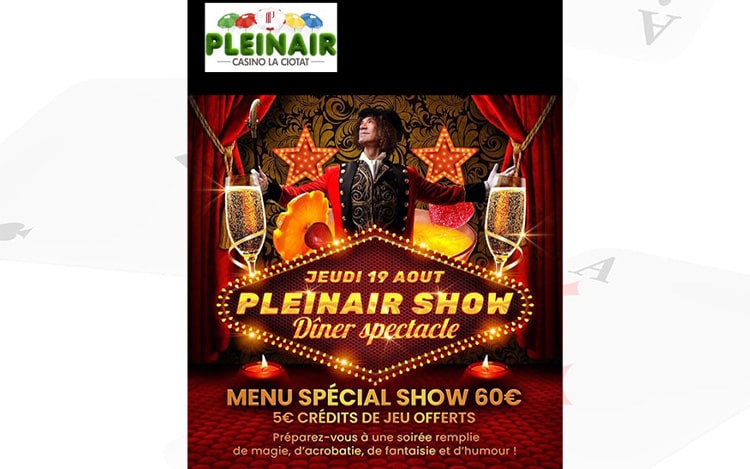 Diner Spectacle en Plein Air Show au Casino de La Ciotat