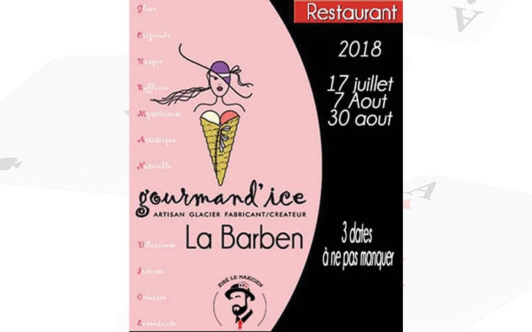 la Barben régaler de glaces et de mazie au Gourmand'Ice