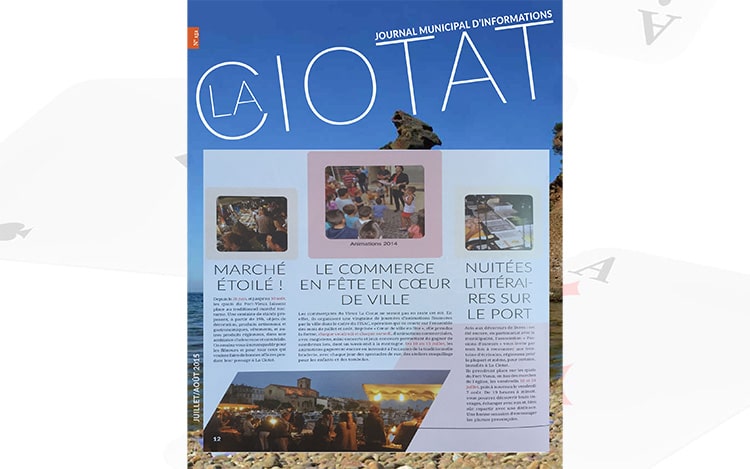 Zibé le magicien cité de le journal municipal d'informations de La Ciotat