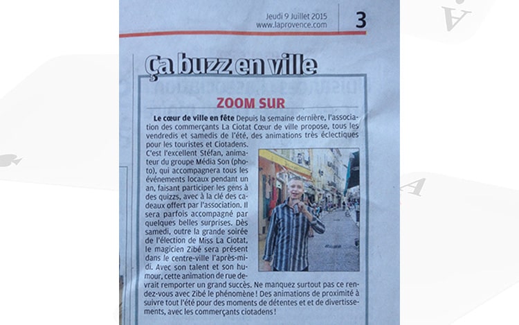 ca buzz en ville magie à la ciotat