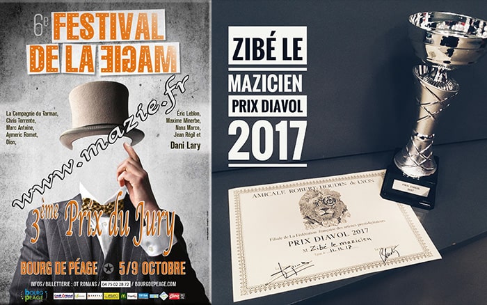 Mark Raffles ZIbé le magicien gerard majax Champion de france de magie