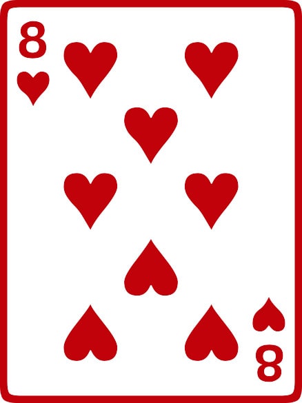 tour de magie 8 de coeur