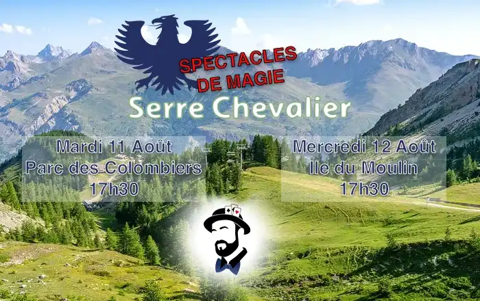 Zibé le Mazicien présente son spectacle de magie familial Yakouchka près de Serre Chevalier